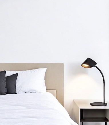 Lámpara de mesita de noche Capuccina 8.5W negro 7584 - Mantra