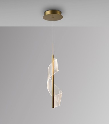Lampara colgante oro 1L Velas - Schuller