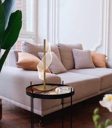 Lampara de mesa de salón Velas LED oro - Schuller