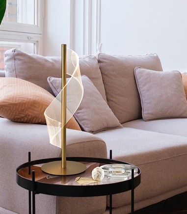Lampara de mesa de salón Velas LED oro - Schuller