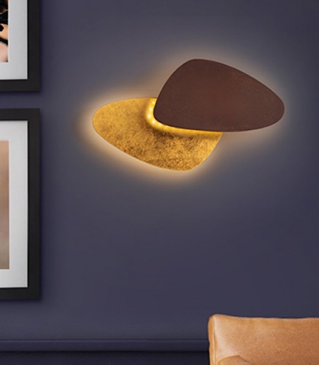 Aplique de pared Contra óxido pan de oro - Schuller