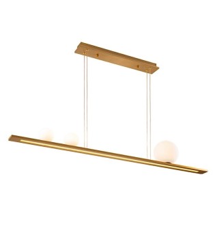 Lampara colgante lineal dorada Mila - Schuller