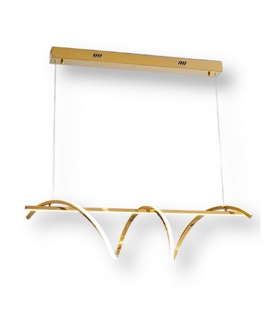 Lampara lineal LED colgante Asure oro - Schuller