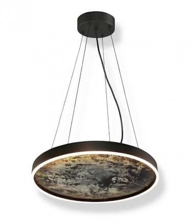 Lampara colgante negra Stone LED - Schuller