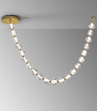 Lampara colgante 21L oro transparente  Zaria II - Schuller