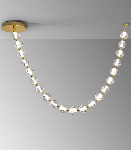 Lampara colgante 21L oro transparente  Zaria II - Schuller