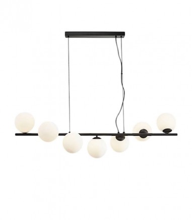 Lampara colgante Inoa 7L negro opal - Schuller - 494467