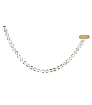 Lampara colgante Zaria II 29L oro transparente - Schuller