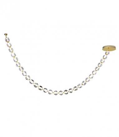 Lampara colgante Zaria II 29L oro transparente - Schuller