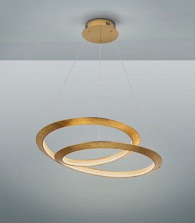 Lámpara colgante Eternity pan oro Ø60 - Schuller