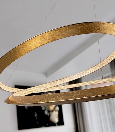 Lámpara colgante Eternity pan oro Ø97 - Schuller
