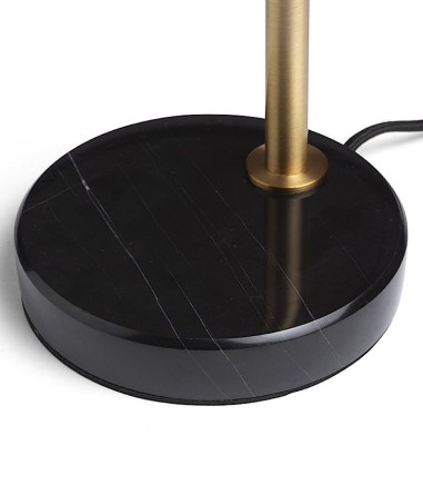 Detalle base Lámpara De Mesa Divina Dorado-Negro - Rendl