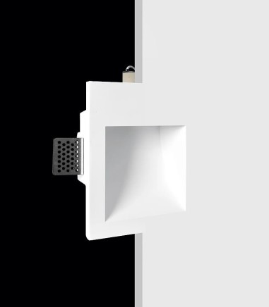 Foco empotrable de pared invisible Terra escayola GU10 - Ineslam - 170x140