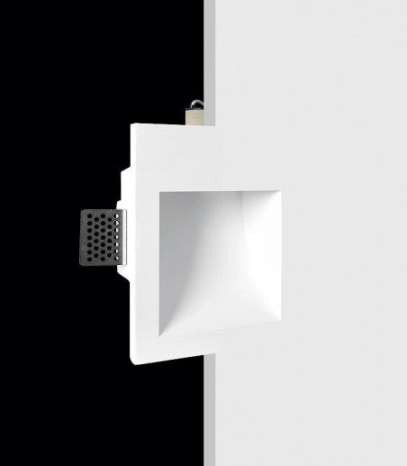 Foco empotrable de pared invisible Terra escayola GU10 - Ineslam - 170x140
