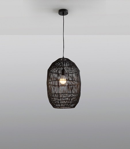Lámpara colgante Tizne 1L negro D30 - Schuller