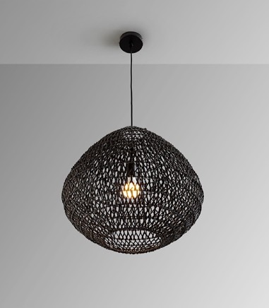 Lámpara colgante Maon 1L negro - Schuller