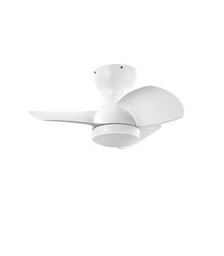Ventilador de techo con luz y aspas Creta XS blanco D61 - MDC
