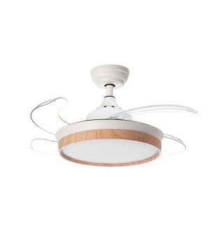 Ventilador de techo con luz Blanes XS DC 91.5 madera - MDC