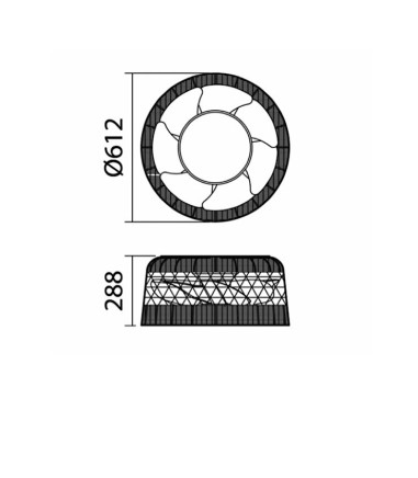 Ventilador de techo con luz Ibiza DC 61.2 cm - MDC