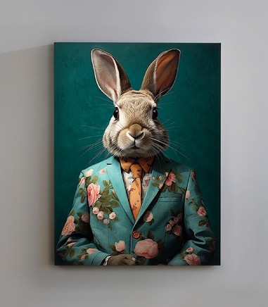 Cuadro decorativo Mr. Rabbit acrílico 90x120 - Schuller
