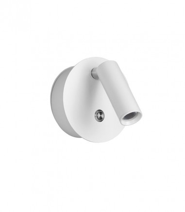 Aplique pared recargable portátil sin cables Focus blanco 3W - MDC