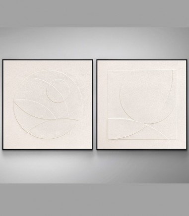 Cuadro decorativo set bajorrelieves Albos 100x100 - Schuller