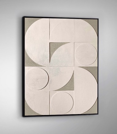 Cuadro decorativo bajorrelieves Geomia 90x120 - Schuller