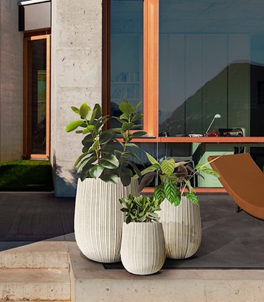 Set 3 maceteros terras I beige - Schuller