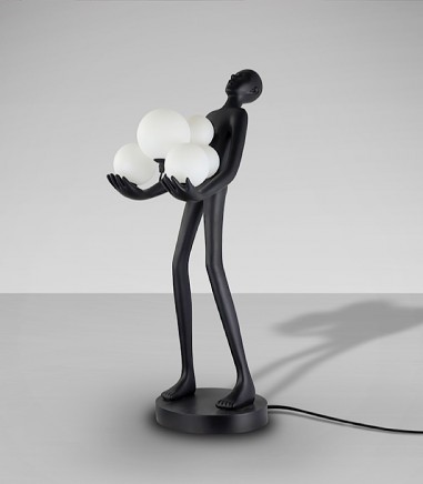 Figura decorativa de suelo La carga 6L negro - Schuller