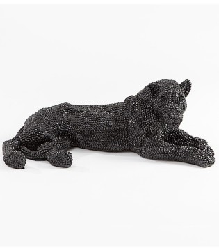 Figura decorativa Leona negro pequeña - Schuller
