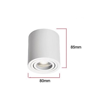 Foco De Superficie orientable SKIP GU10 Blanco  JUERIC 2