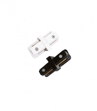 Conector unión lineal carril monofásico Blanco o Negro - Jueric