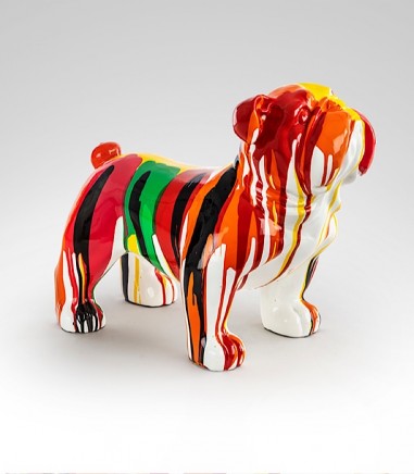Figura decorativa Otto bulldog mediano colores 41 cm - Schuller