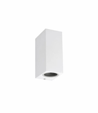 Aplique pared exterior doble EX-1036-WH BLANCO - Ineslam 103603WH