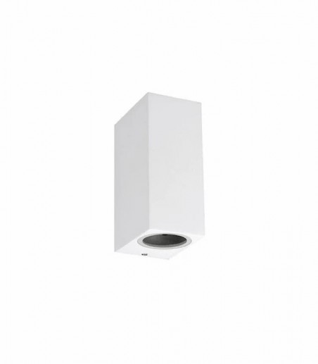 Aplique pared exterior doble EX-1036-WH BLANCO - Ineslam 103603WH