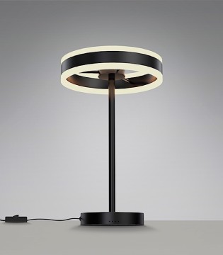 Lámpara de mesa Helia negro mate - Schuller