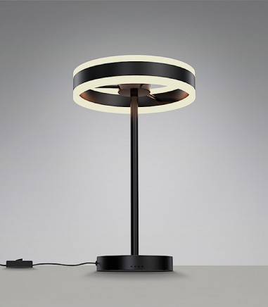 Lámpara de mesa Helia negro mate - Schuller