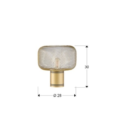 Lámpara de sobremesa Osiris 1L oro - Schuller