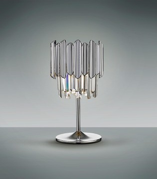 Lámpara de mesa Tiara 1L cromo - Schuller