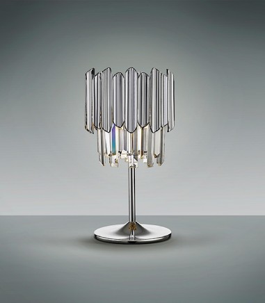 Lámpara de mesa Tiara 1L cromo - Schuller