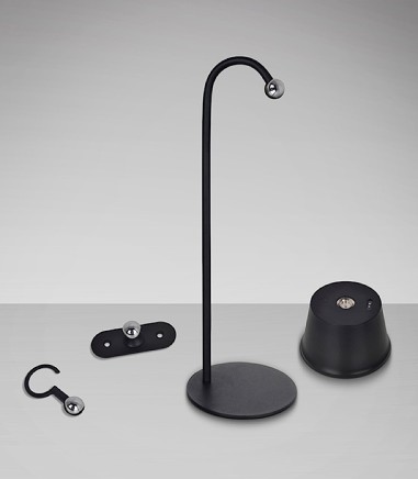 Lámpara de sobremesa Cuco 1L negro - Schuller
