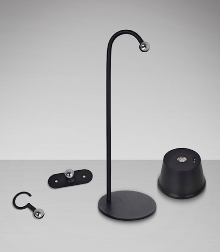 Lámpara de sobremesa Cuco 1L negro - Schuller