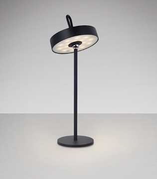 Lámpara sin cables de sobremesa Gong led negro - Schuller