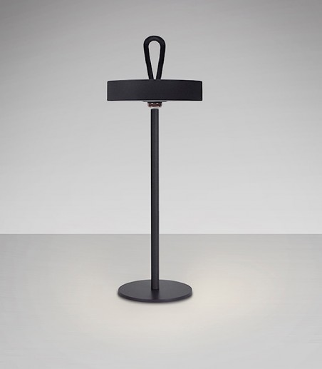Lámpara de sobremesa a batería Gong led negro - Schuller