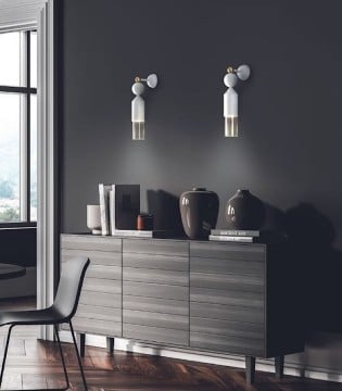 Aplique de pared NAPPE App N4 total White - Masiero