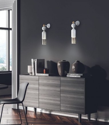 Aplique de pared NAPPE App N4 total White - Masiero