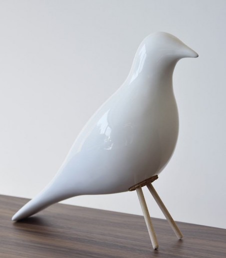 PAJARO ceramica color blanco brillo - VP Interiorismo
