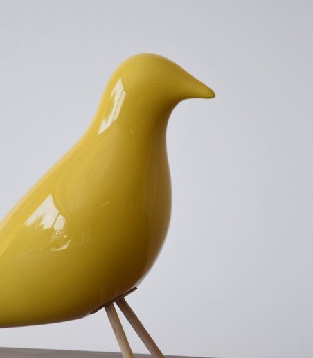 Figura decorativa PAJARO cerámica amarillo - VP Interiorismo