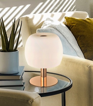 Lámpara sin cables de mesa Baloon oro opal  - Schuller