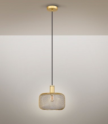 Lampara colgante Osiris 1L oro - Schuller